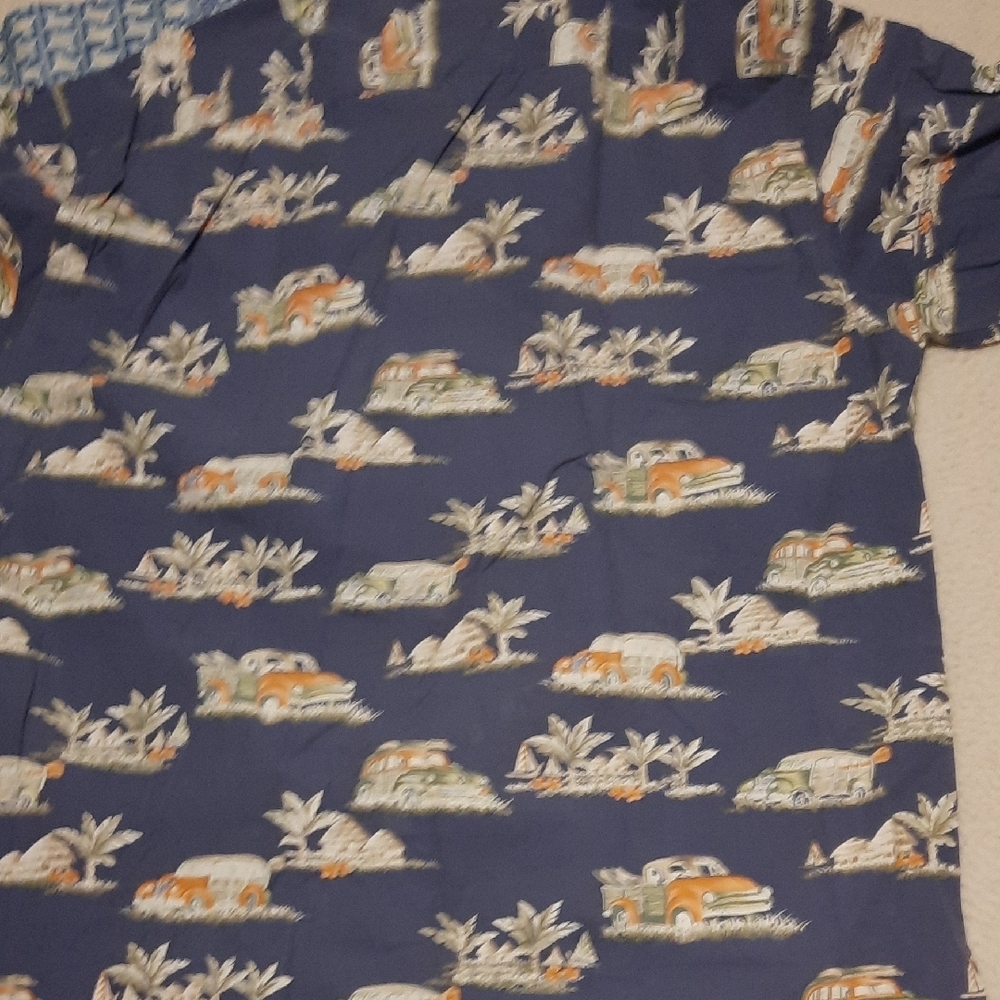 Blue Casual Button Down Shirts With Unique Patter… - image 6